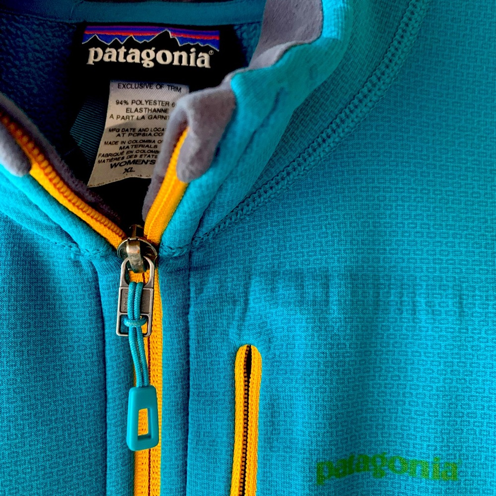 XL TURQUOISE PATAGONIA FLEECE ZIP UP